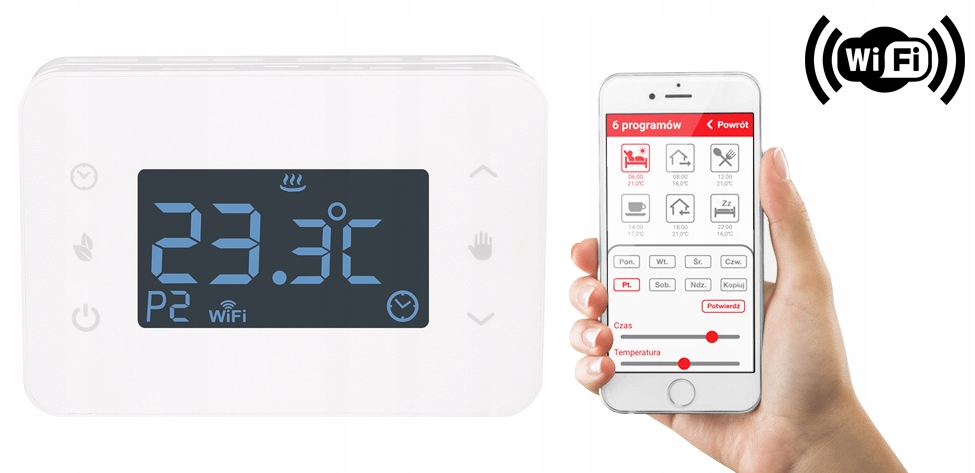 

Regulator Sterownik Termostat Pokojowy Smart Wifi