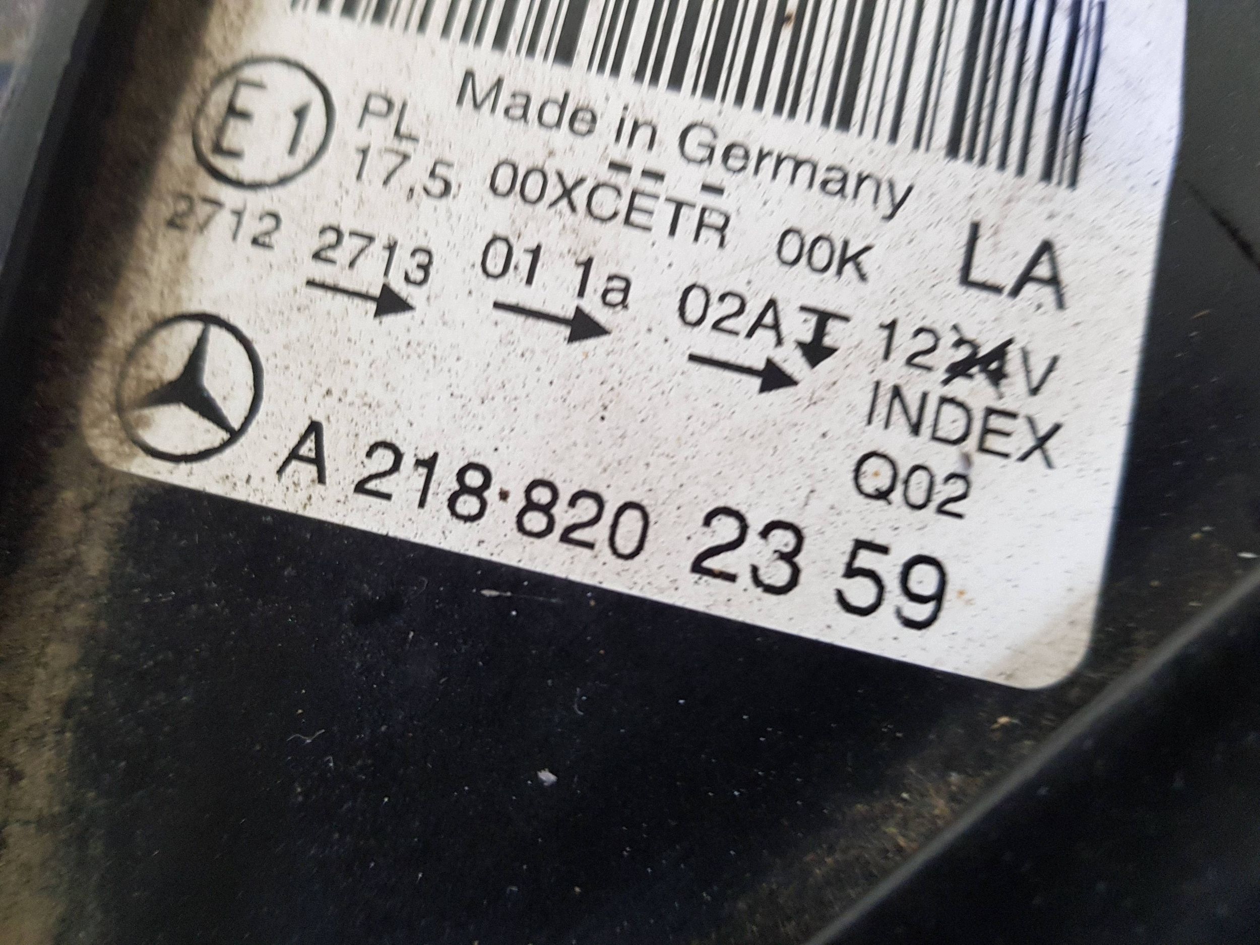 MERCEDES W218 CLS light left front FULL LED ANGLIK A2188202359