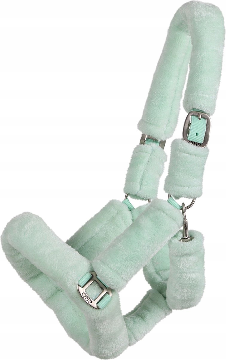 Kantar dla konia Qhp Alaska Z Wełną miękki jasnozielony Cob