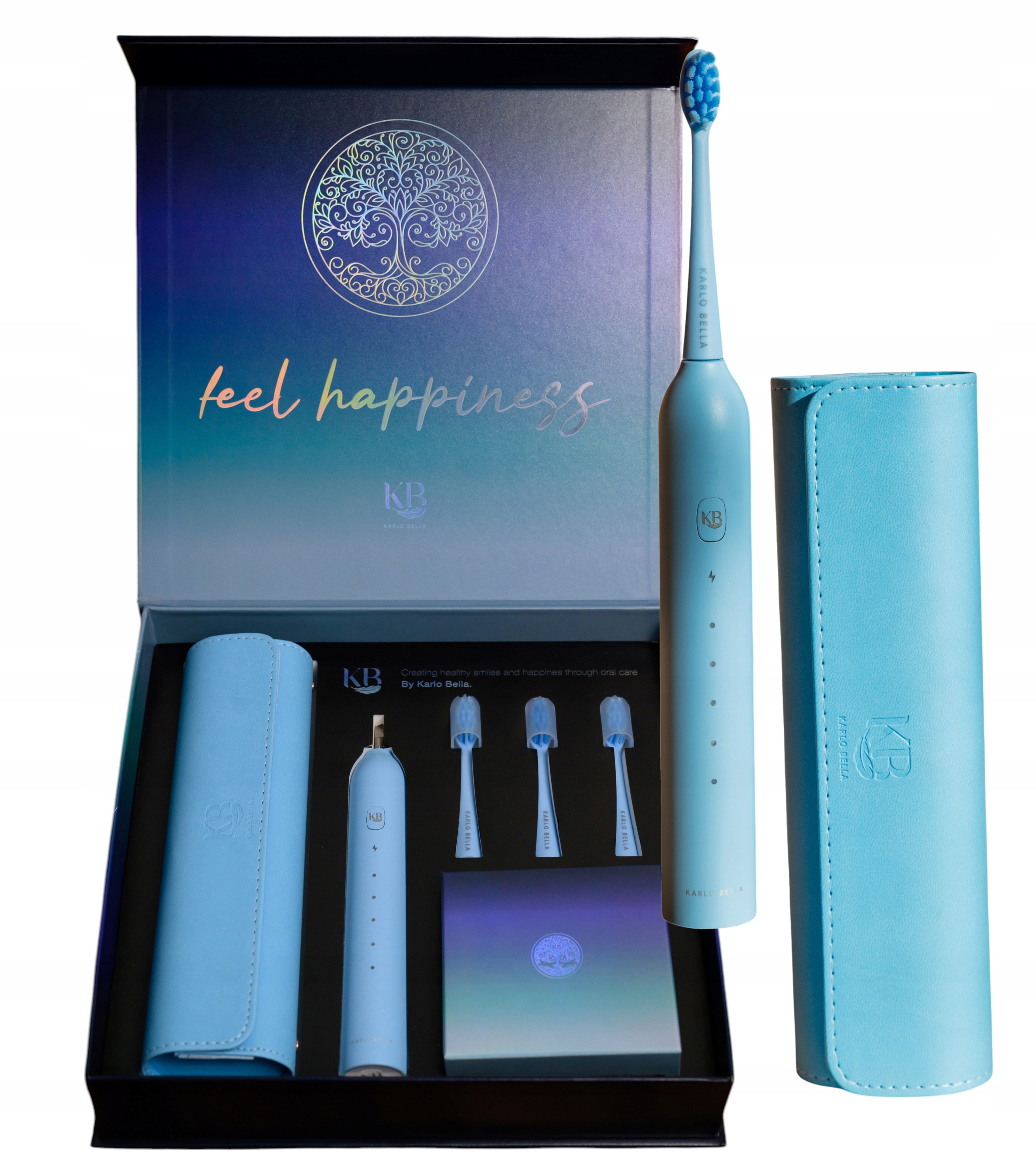 Sonický Kartáček Karlo Bella Pouzdro Dárek , modré