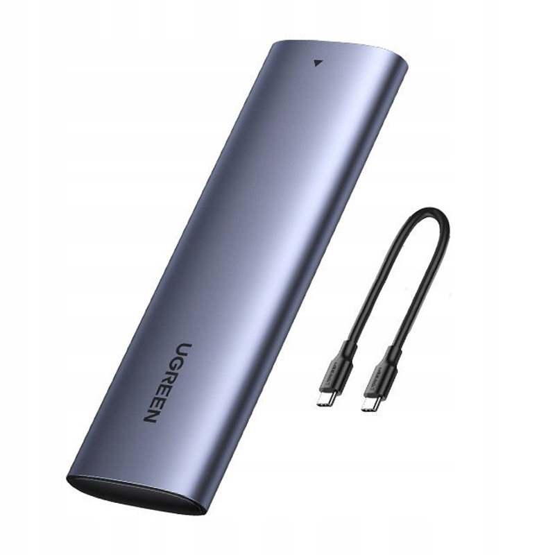 Kapsa pouzdro na Ssd M.2 10Gbps kabel Usb-c 0.5 m šedá
