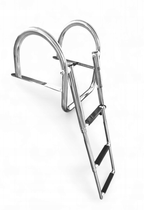 Drabinka Teleskopowa 3 Stopnie Z Podestem