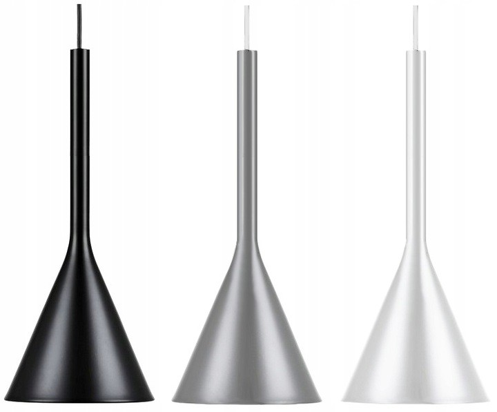 Závěsná lampa Metal Loft Largo Barvy Šedá