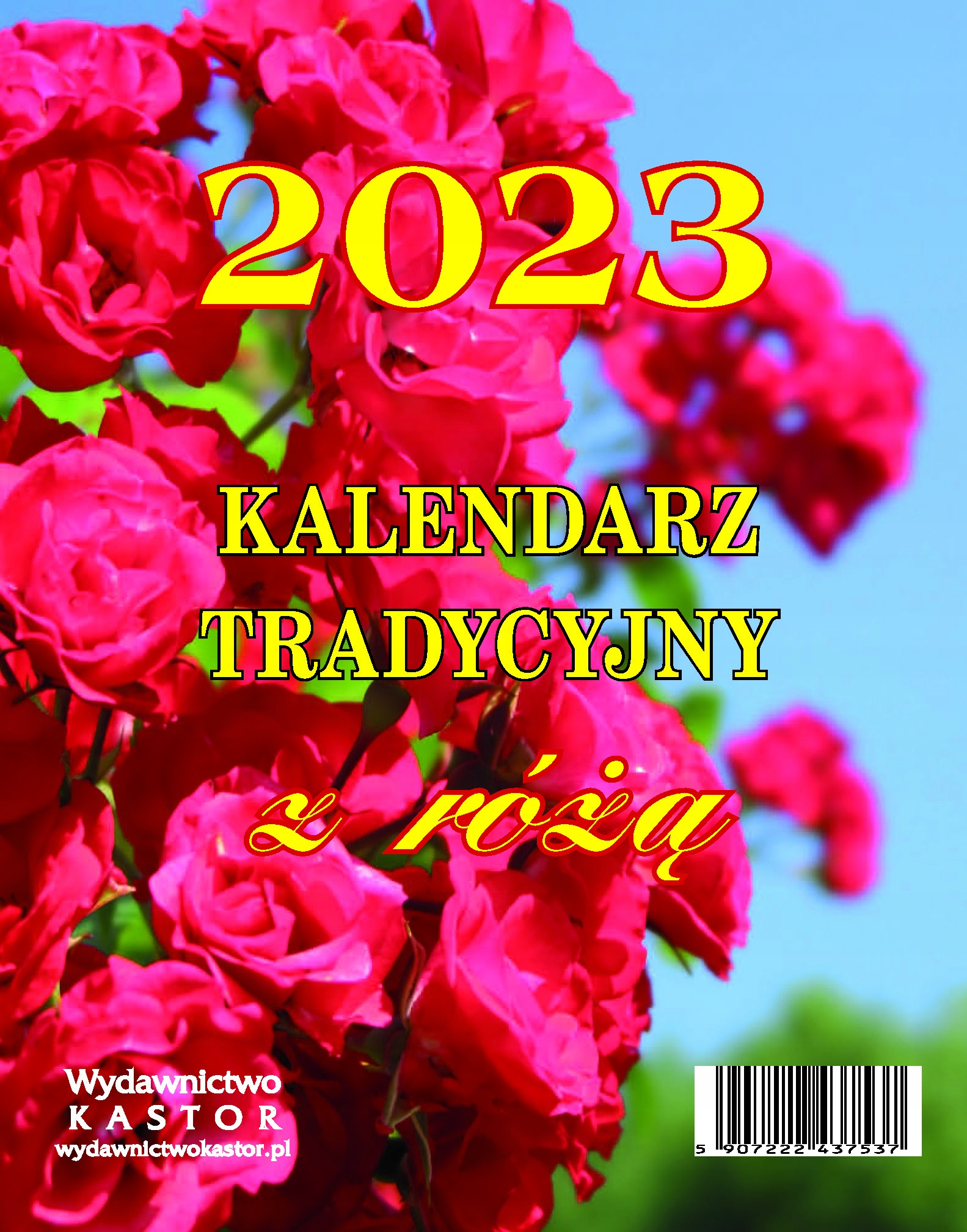 

Kalendarz Tradycyjny z różą 2023 duży zdzierak K14