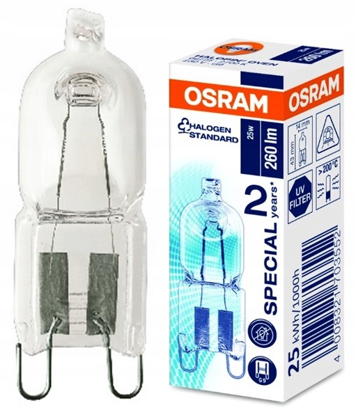 

Żarówka Do Piekarnika ,pieca Hal Oven 25W G9 Osram