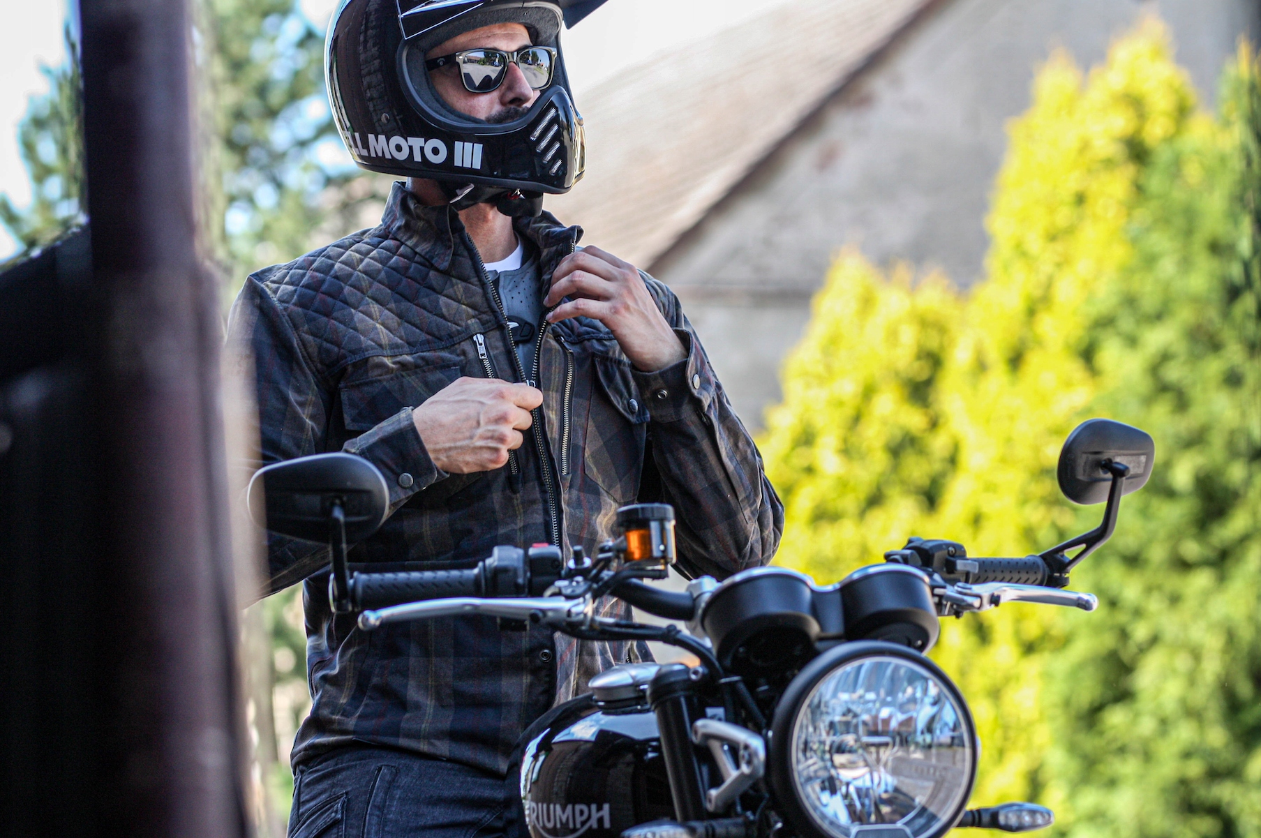 Koszula Motocyklowa AIR-BAG TRILOBITE RODER | S Materiał skóra