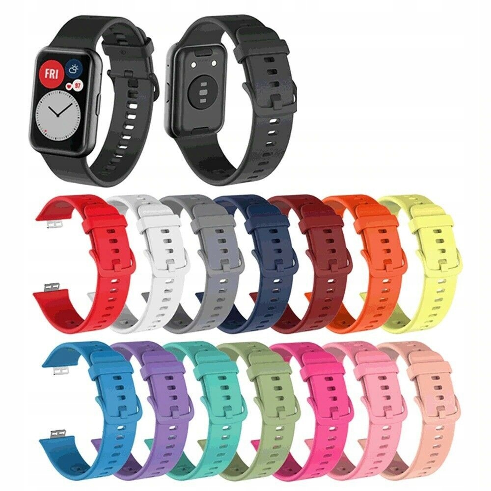 ZESTAW 3x PASEK SILIKONOWY DO HUAWEI WATCH FIT - KOLORY DO WYBORU Kod producenta 3x pasek silikonowy do watch fit