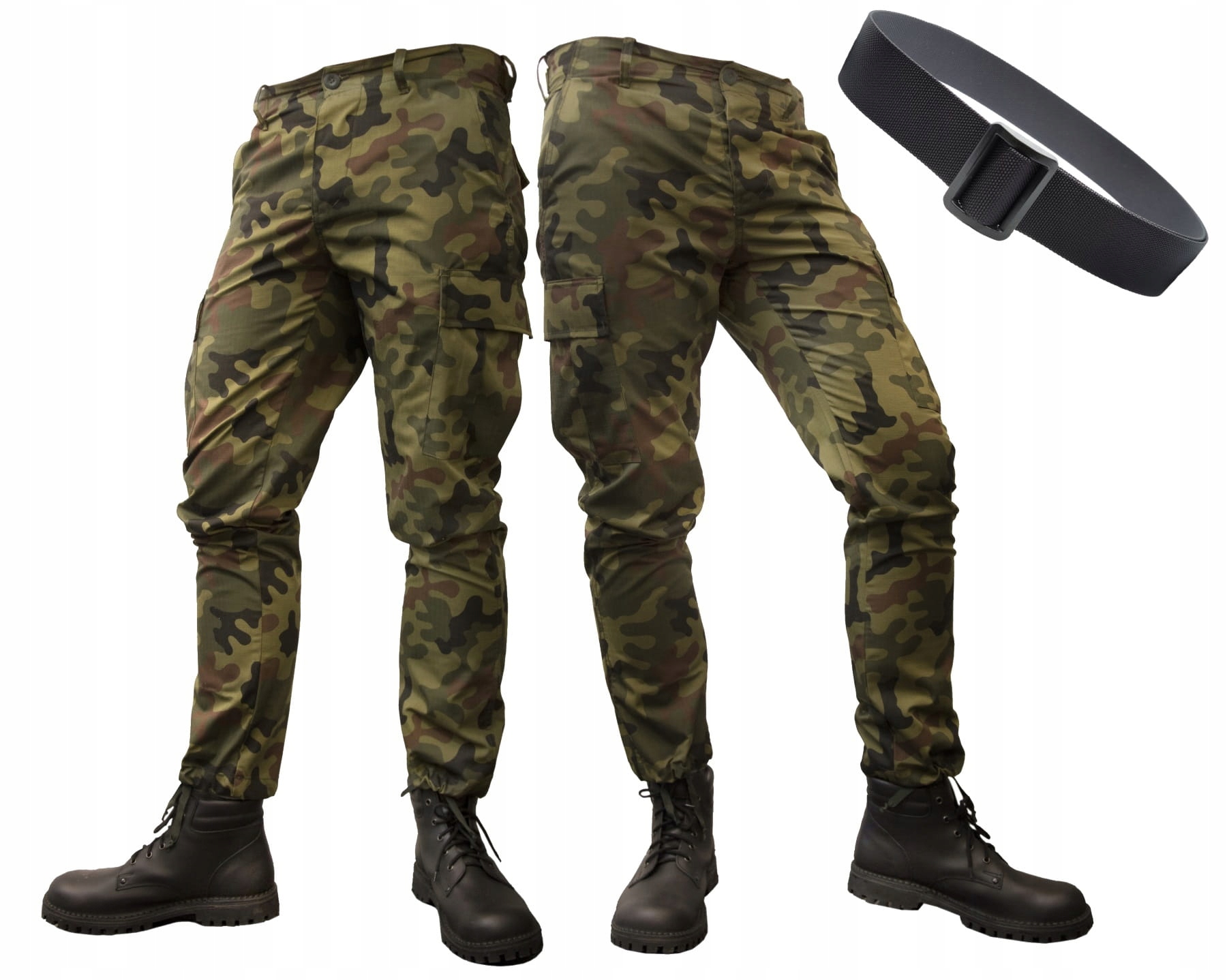 

Spodnie Bojówki Robocze Moro WZ93 Pasek Gratis 3XL
