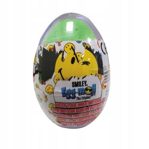 

Egg Moji z kolorową modeliną zabawka w środku