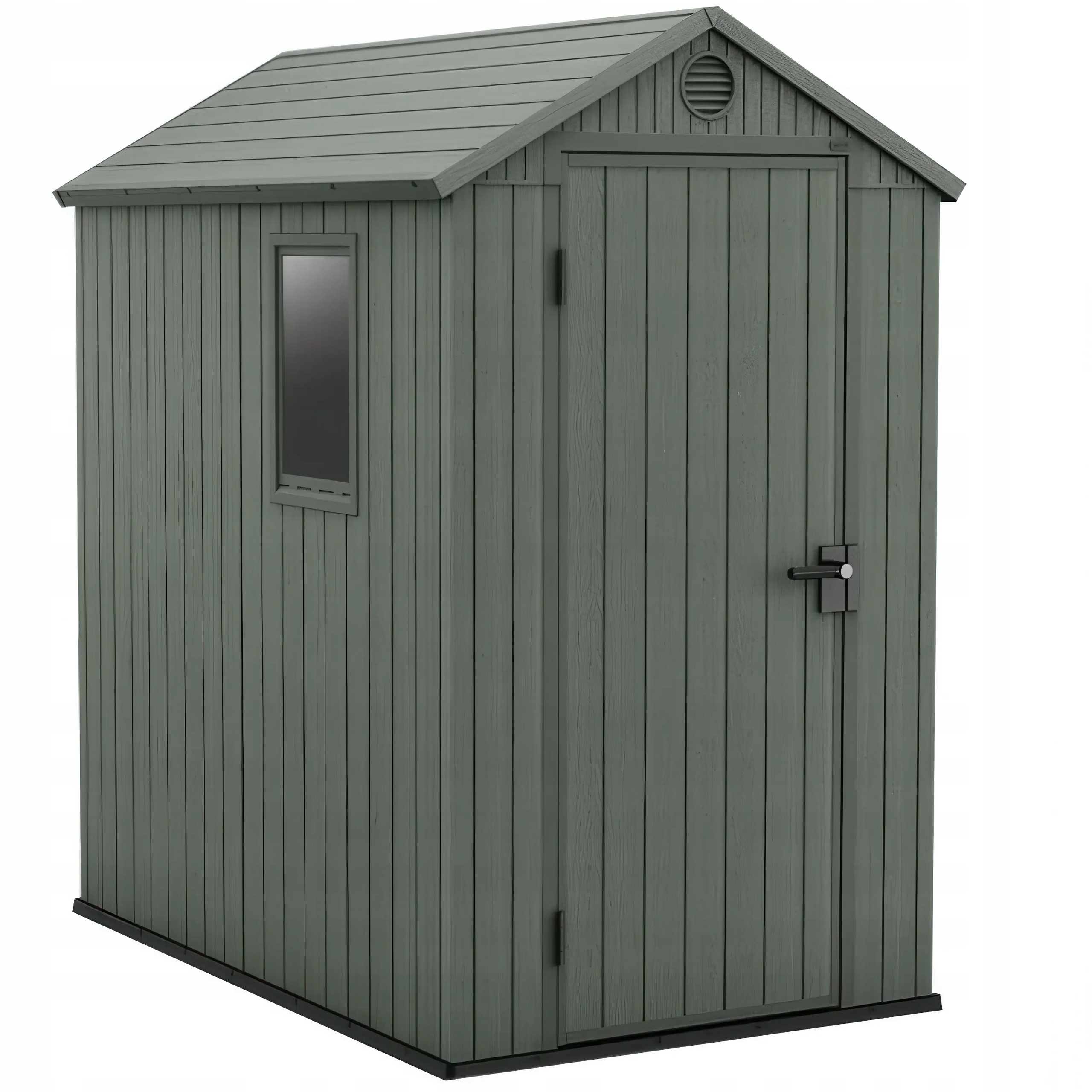 Domek Ogrodowy Narzędziowy Darwin 4x6 Keter Schowek 185x126 cm zielony