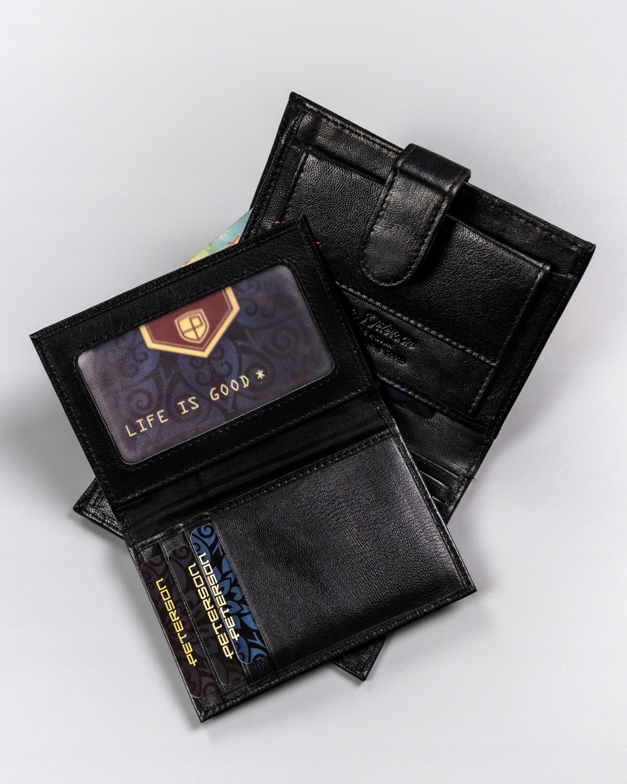 PETERSON PORTFEL MĘSKI SKÓRZANY RFID ROZBUDOWANY Materiał dominujący skóra naturalna