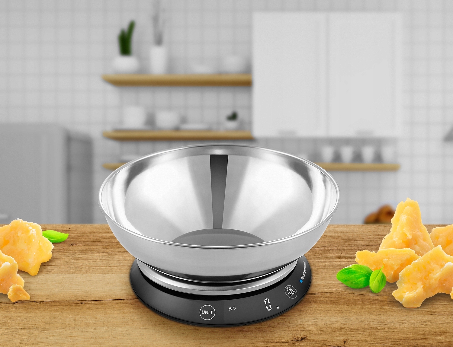 ELEKTRONICZNA WAGA KUCHENNA BLAUPUNKT FKS602 METALOWA MISA 1,4l 1g/5kg LCD Marka Blaupunkt