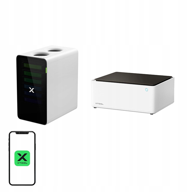 Laserová gravírovačka 2v1 xTool M1 10W Pohlcovač dymu xTool SafetyPro AP2