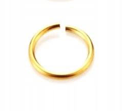 

Kolczyk Kółko Fake Złote Nostril Septum 10mm 316L