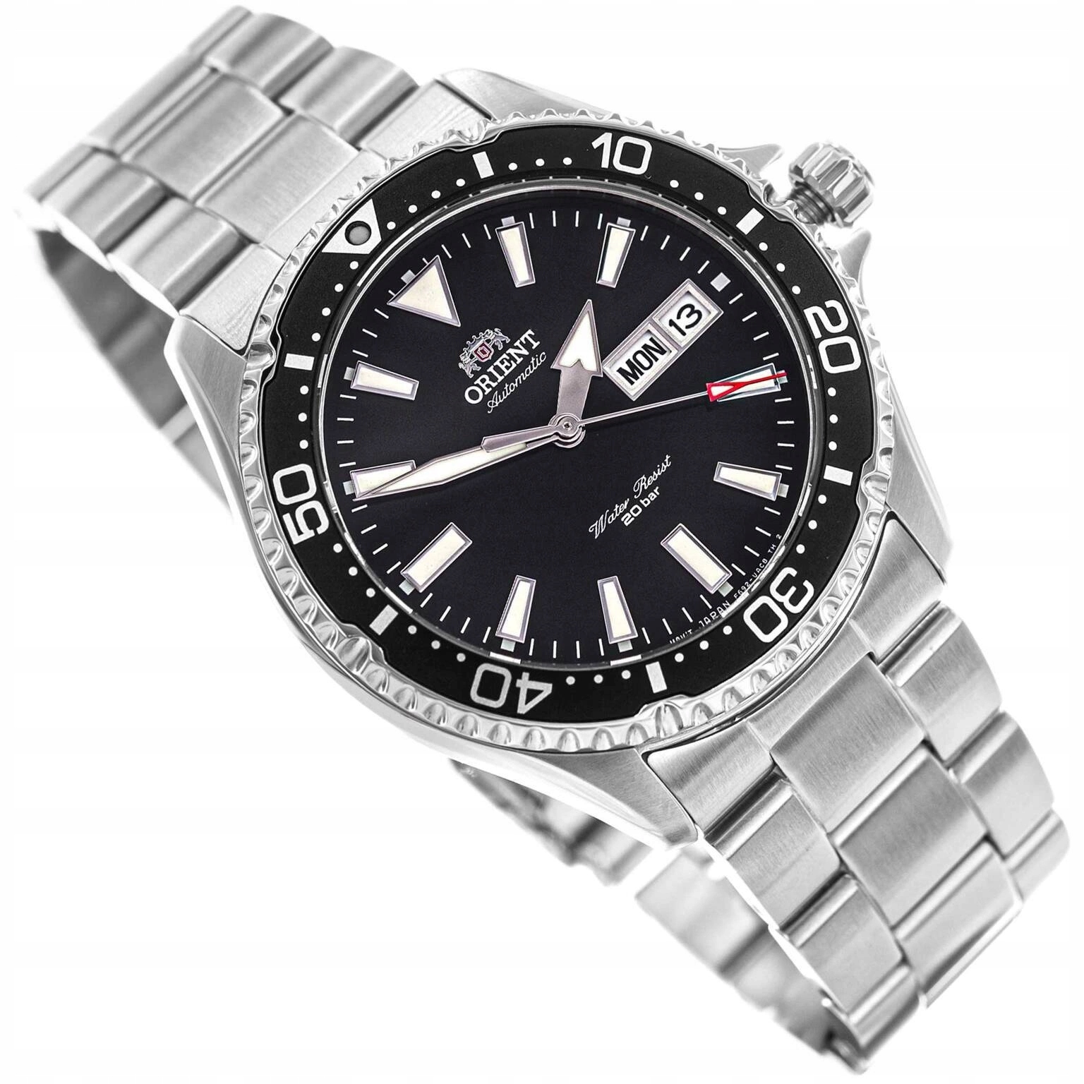 Pánské hodinky Orient RA-AA0001B39B Mako III Kamasu Automatické Stříbrné 20BAR