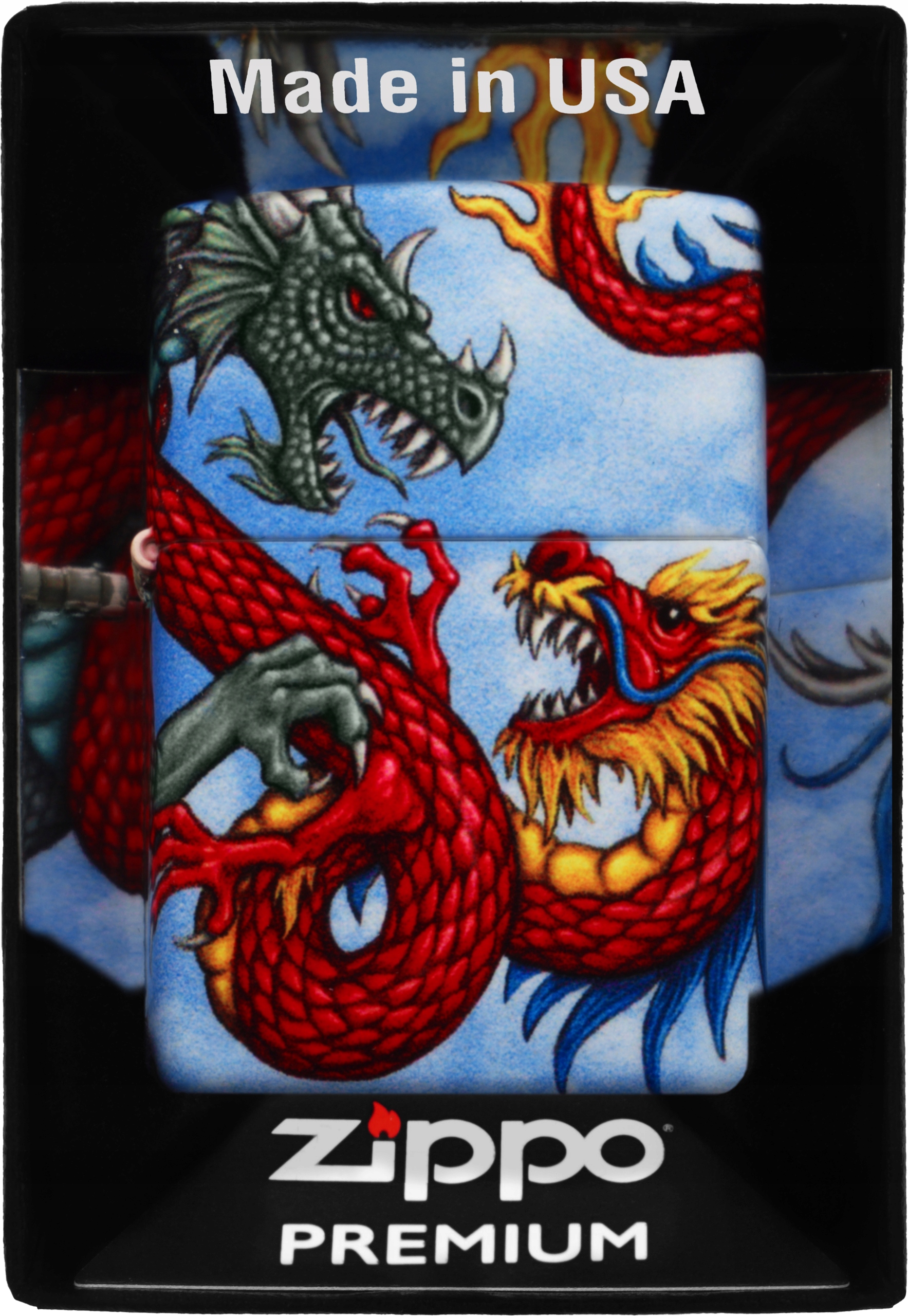 Zapalovač Zippo Dragon Design 60005658 Větruodolný benzínový