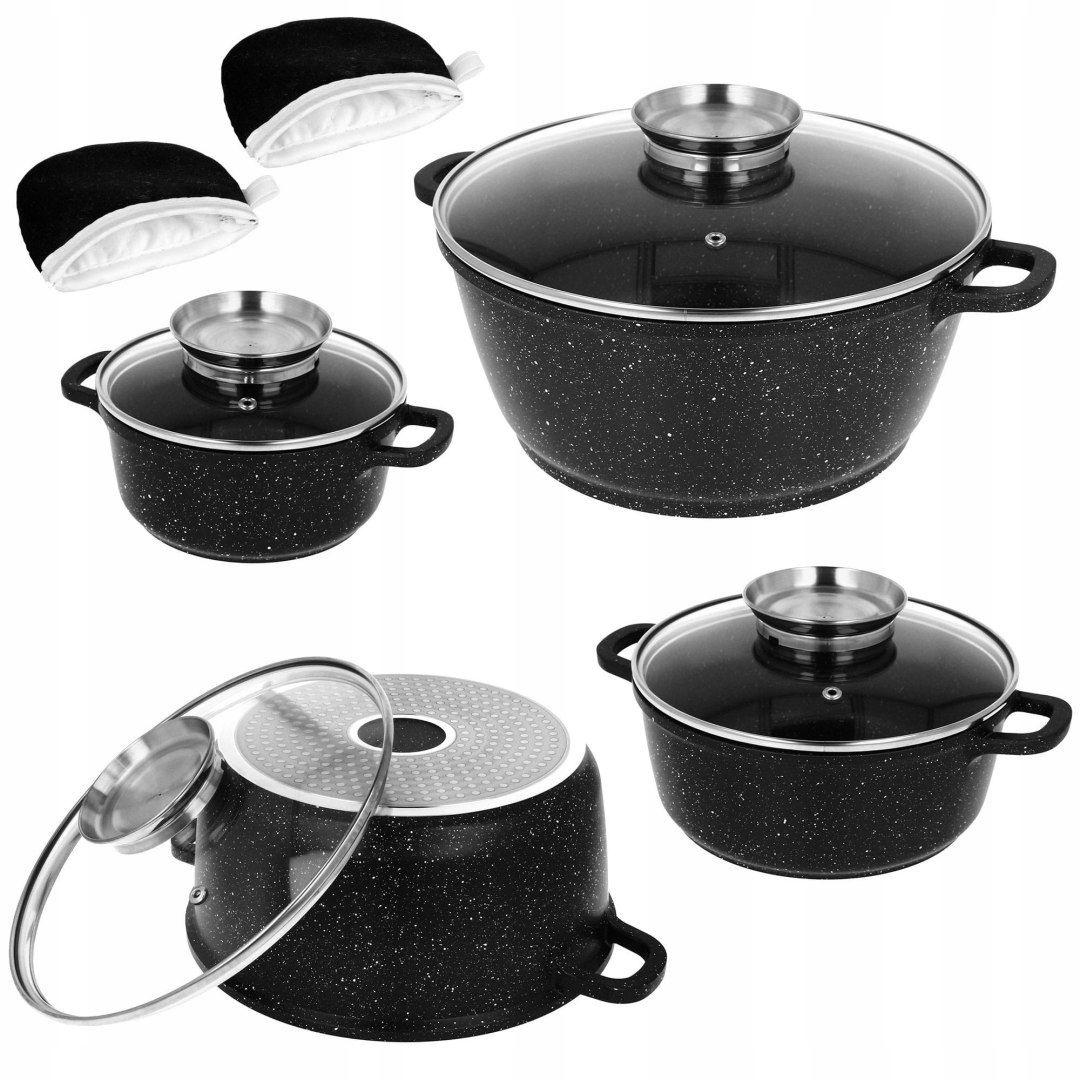 ZESTAW GARNKÓW Z POWŁOKĄ MARMUROWĄ 8 EL. BRUNBESTE Marka Brunbeste