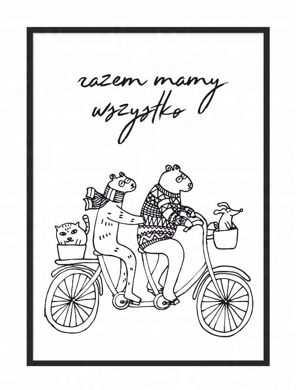 

Obraz Plakat W Ramie 53x73 cm Razem P990