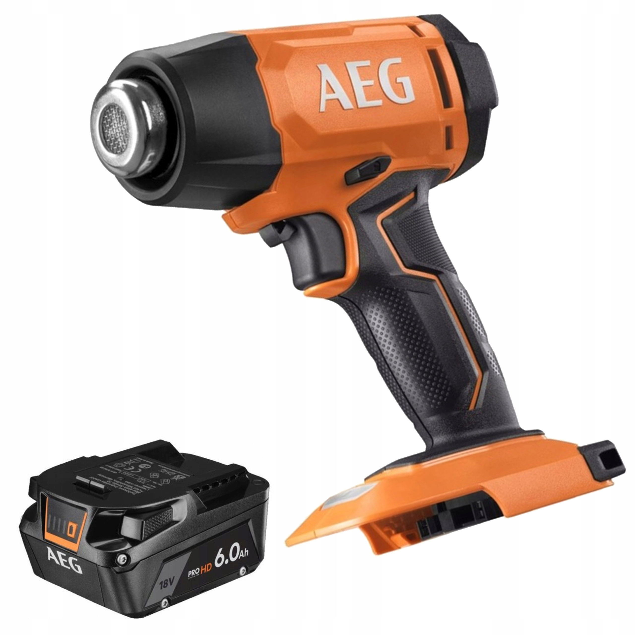 Kompaktowa Opalarka Aeg 18V BHG18-0 Akumulator Litowo-Jonowy 6.0Ah 18V