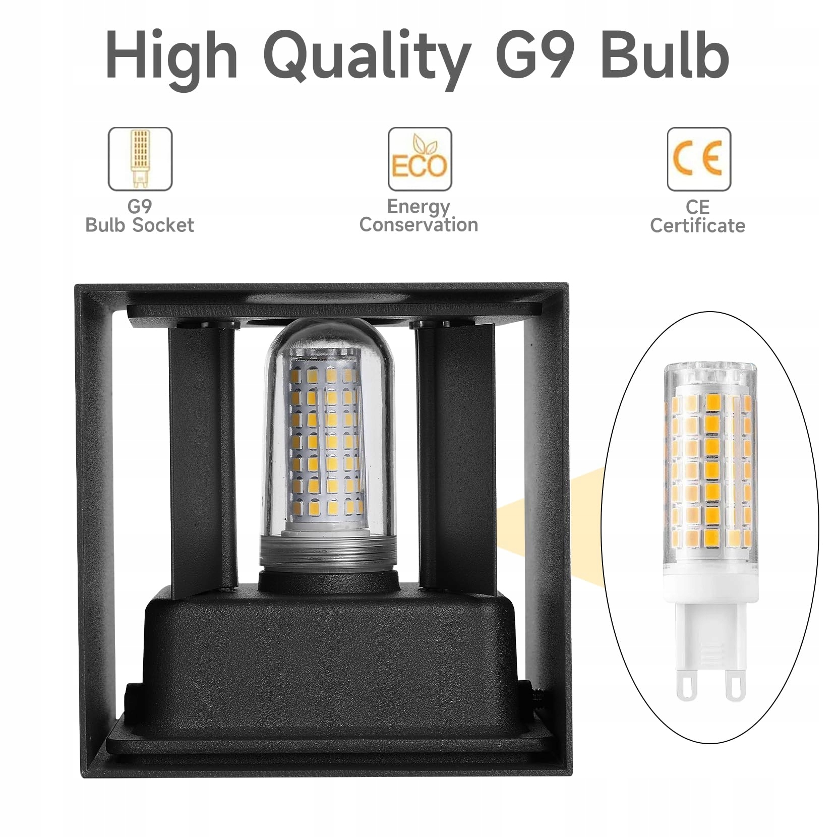 PHILIPS 4x Czarnych LED Lamp Ściennych IP65 9W 3000K Wnętrz/Zewnątrz — miniatura 6