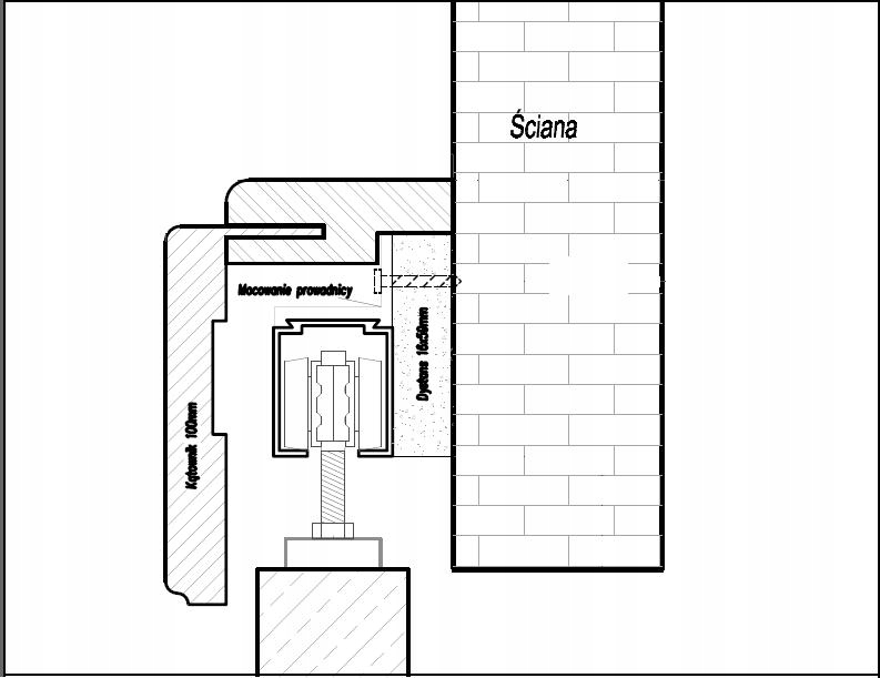 POLSKIE DRZWI PRZESUWNE LOTOS "90" STOLDREW Szerokość drzwi 90 cm