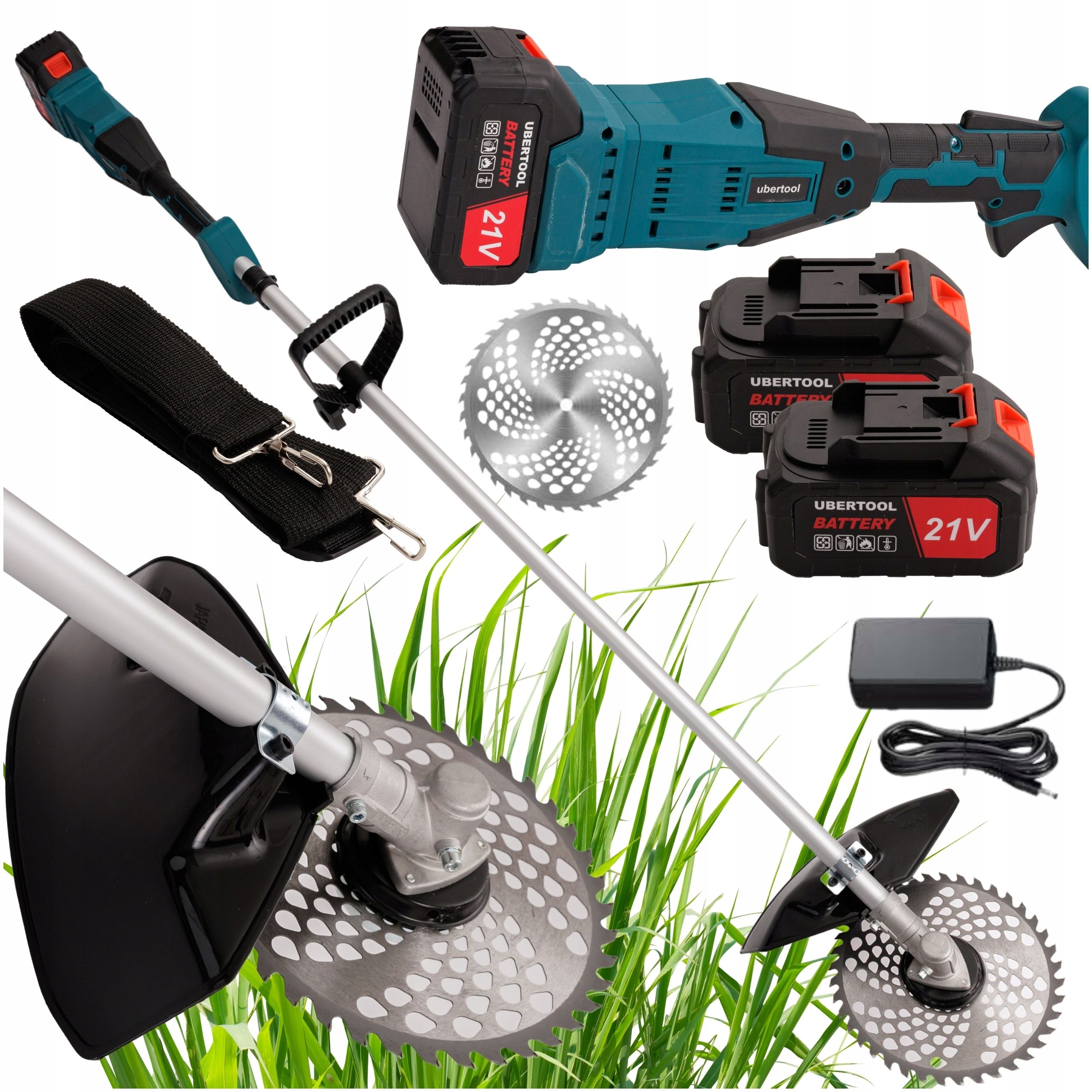 Podkaszarka kosa Akumulatorowa 1680W 2x Aku 21V 4.0Ah