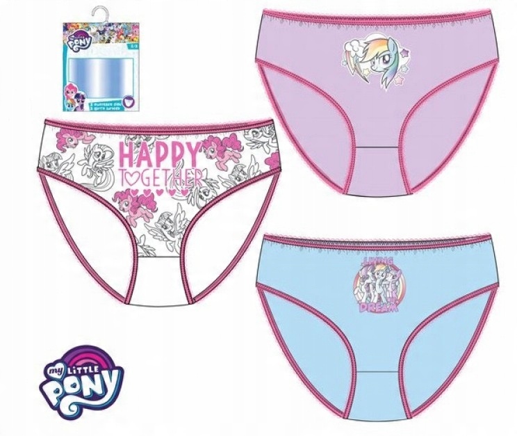 

Majtki Figi Kucyki My Pony licencja*2/3 3 pack