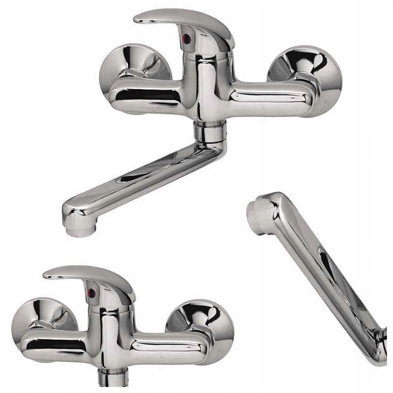 Nástenná Umývadlová Batéria S Pohyblivým Výtokom, Cyprová Kúpeľňa, Vysoká Kvalita