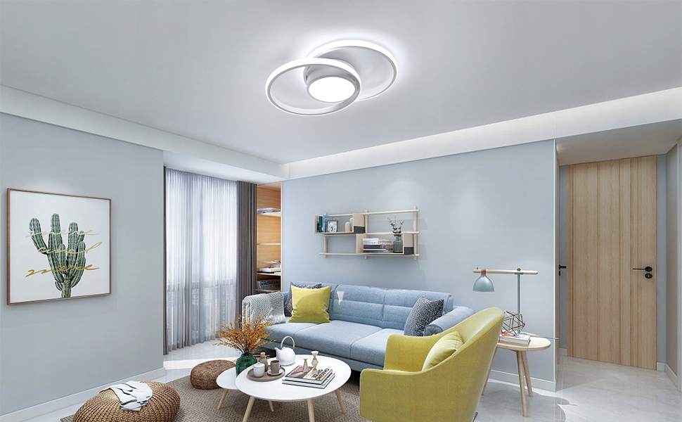 LAMPA SUFITOWA PLAFON LED OKRĄGŁY NOWOCZESNY 42W 6500K DO SALONU Liczba punktów światła 3