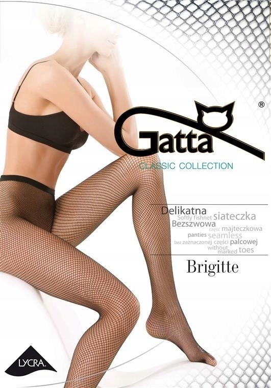 Punčocháče Gatta Brigitte Kabaretka VZ.01 20DEN Béžová Xs/s
