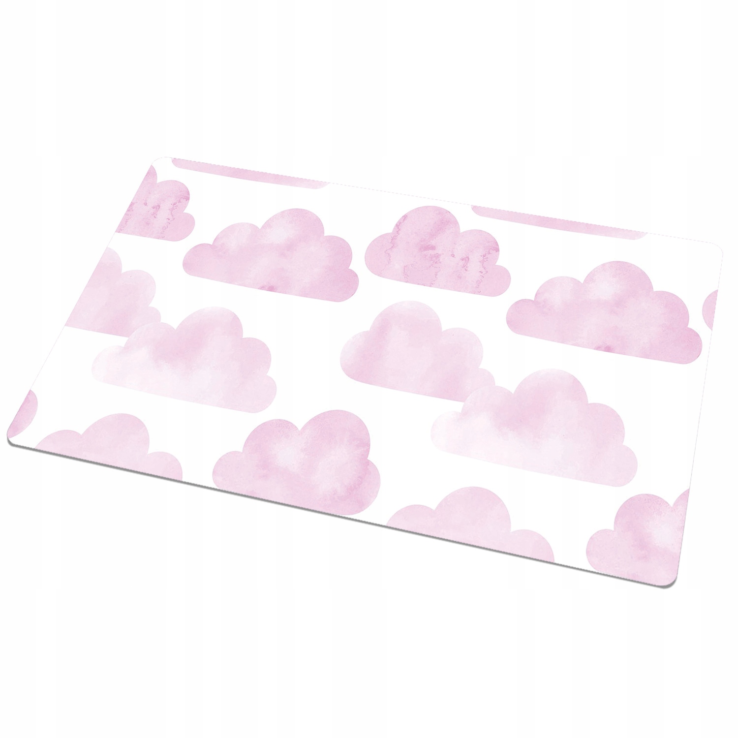 Kolorowa podkładka na biurko modna Różowe chmury