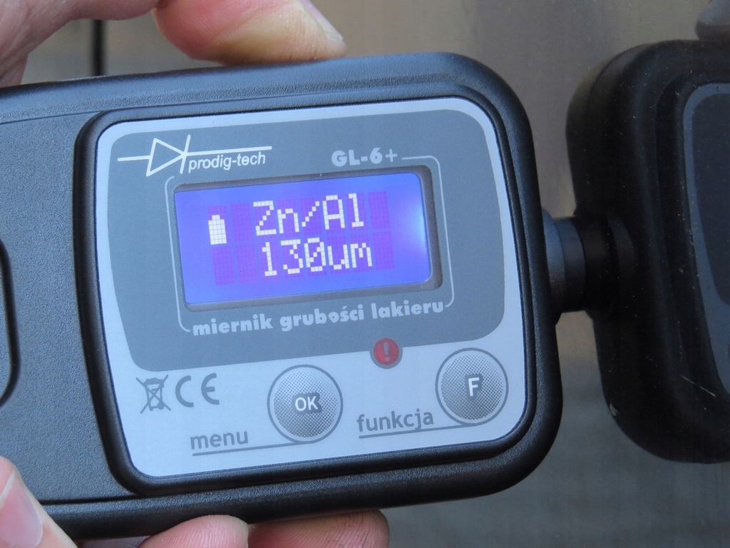 Miernik, tester grubości lakieru GL-6+ Model GL-6+