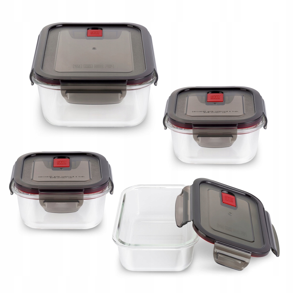 

Pojemniki na żywność Szklane Zwilling Gusto 4x