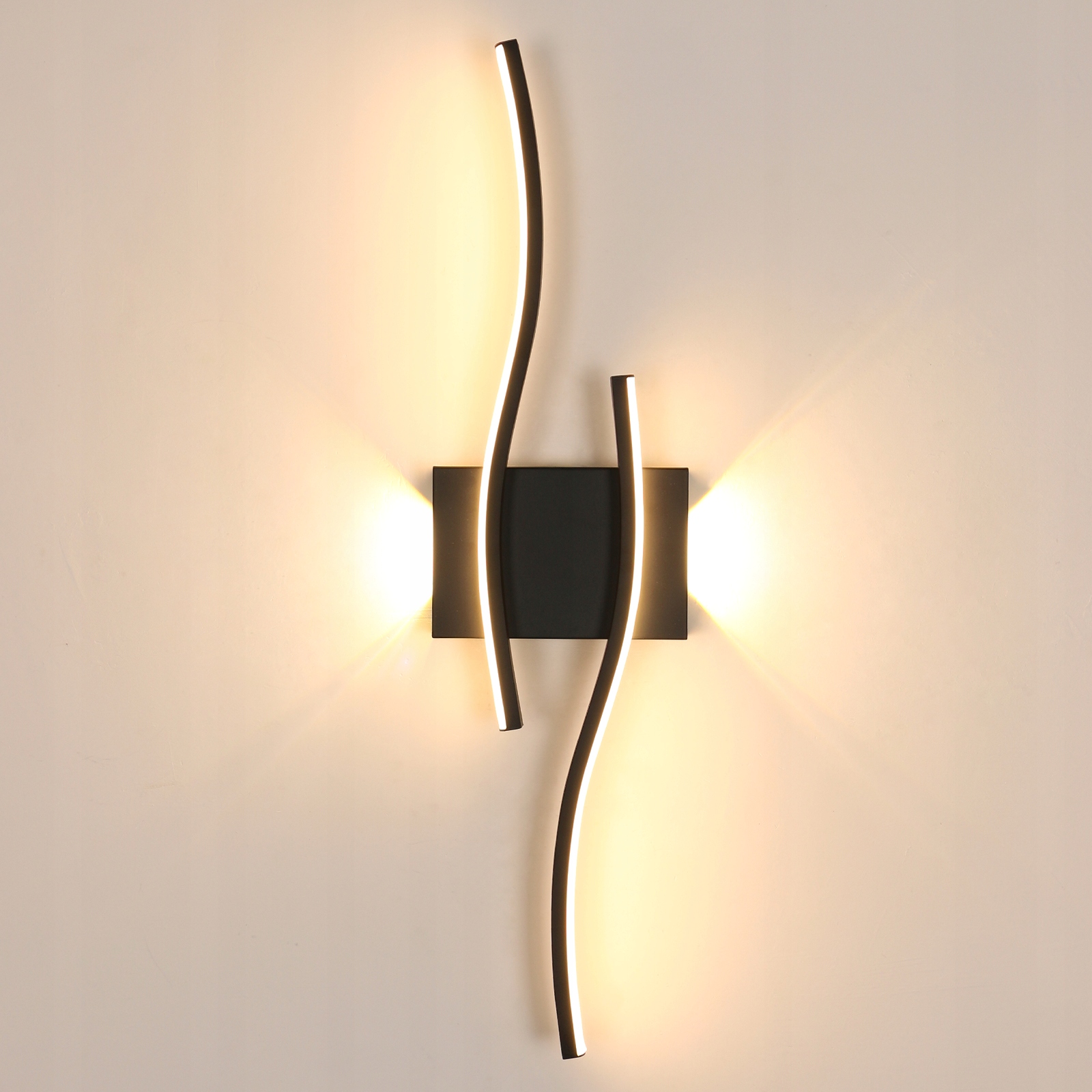 Kinkiet Czarny Lampa Liniowa Ścienna Led Nowoczesna Do Salonu 3000K 2250LM