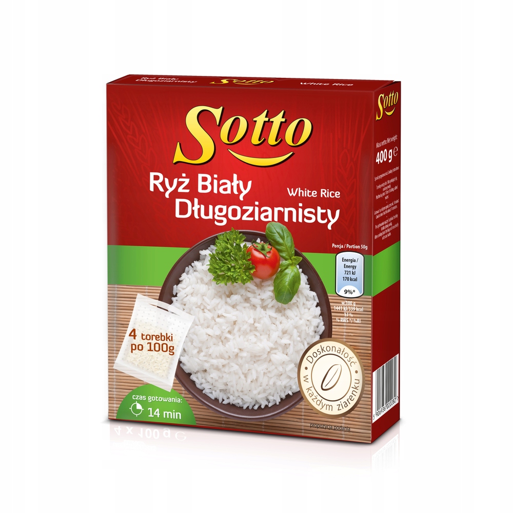Sotto Rýže bílá dlouhozrnná 4x100 g