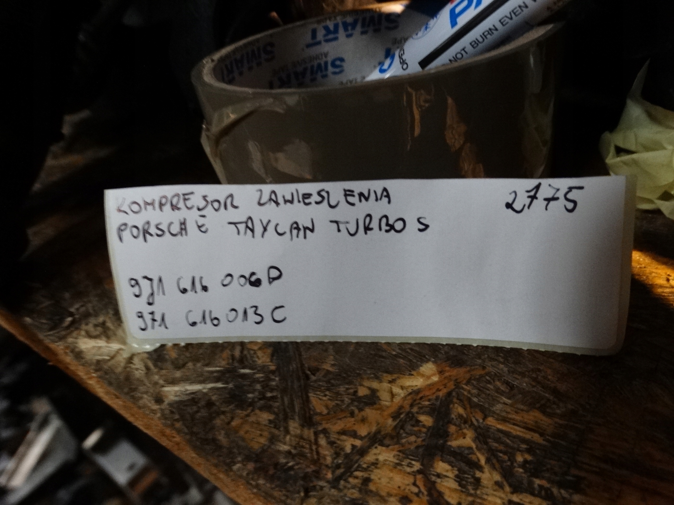 compressor; springing PORSCHE TAYCAN TURBO S 1