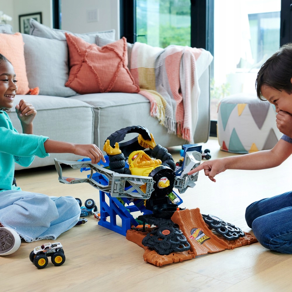 Hot Wheels Monster Trucks Arena Smashers Mega Wrex vs Crushzilla ŁA49 Wiek dziecka 3 lata +