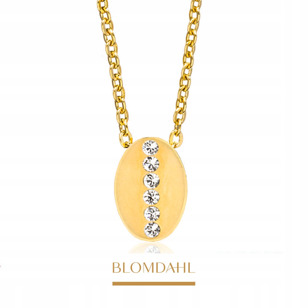 Blomdahl Hypoalergenní Náhrdelník G Brilliance Oval, Crystal 10 mm