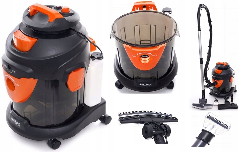 Tepovač Na Sucho A Mokro 1600 W Červený Kraft&dele KD482