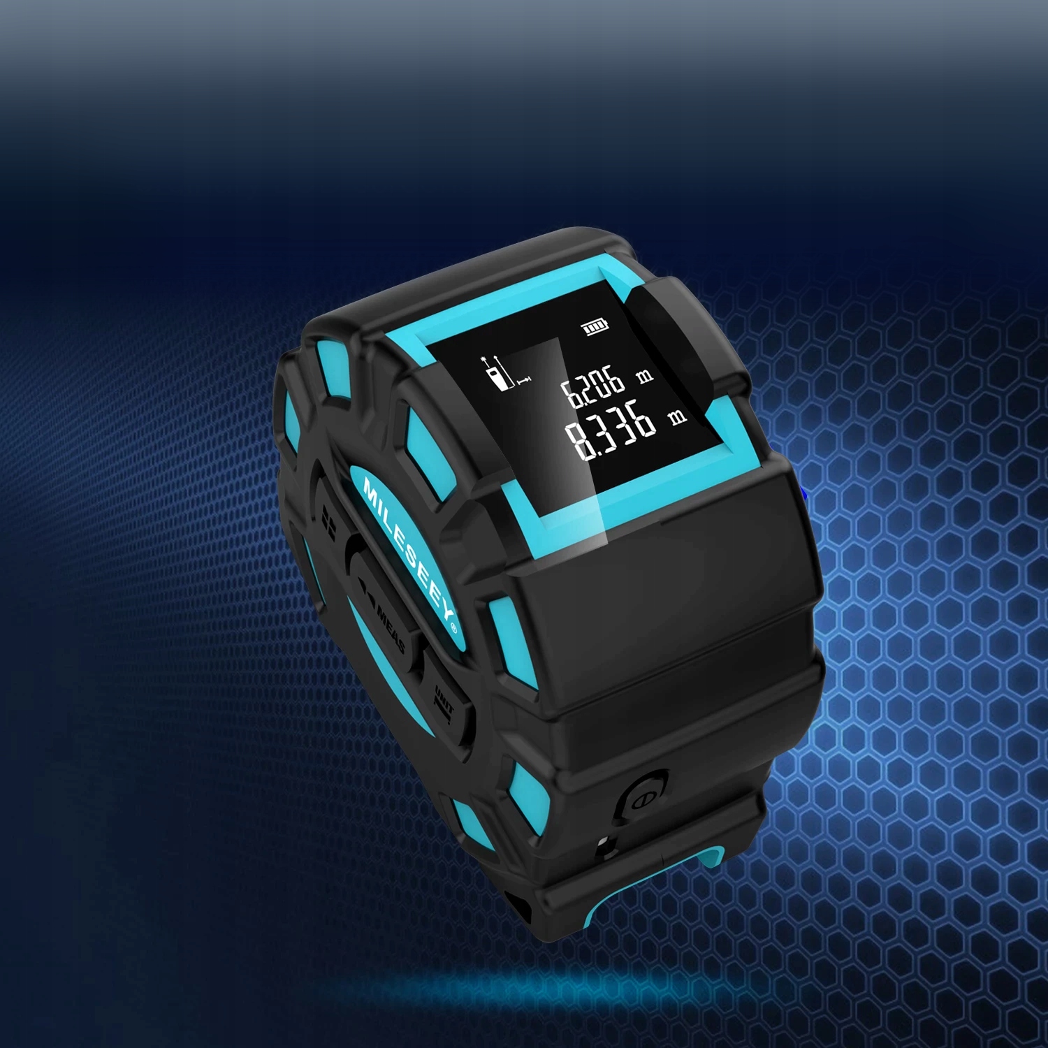 DALMIERZ LASEROWY 40 METRÓW MIERNIK ODLEGŁOŚCI Z ROZWIJANĄ MIARKĄ TAŚMA 5m Maksymalny zasięg 31-60 m