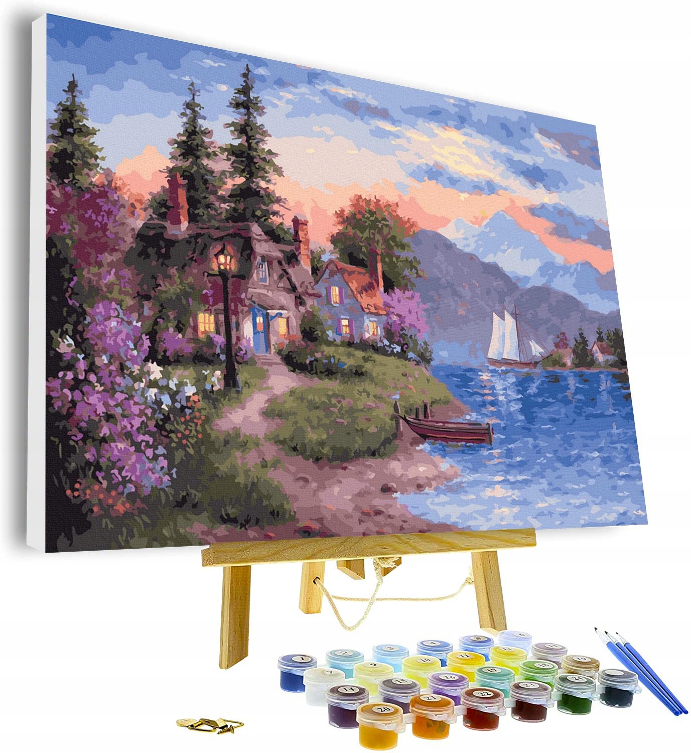 Malování podle čísel U jezera 40x50cm