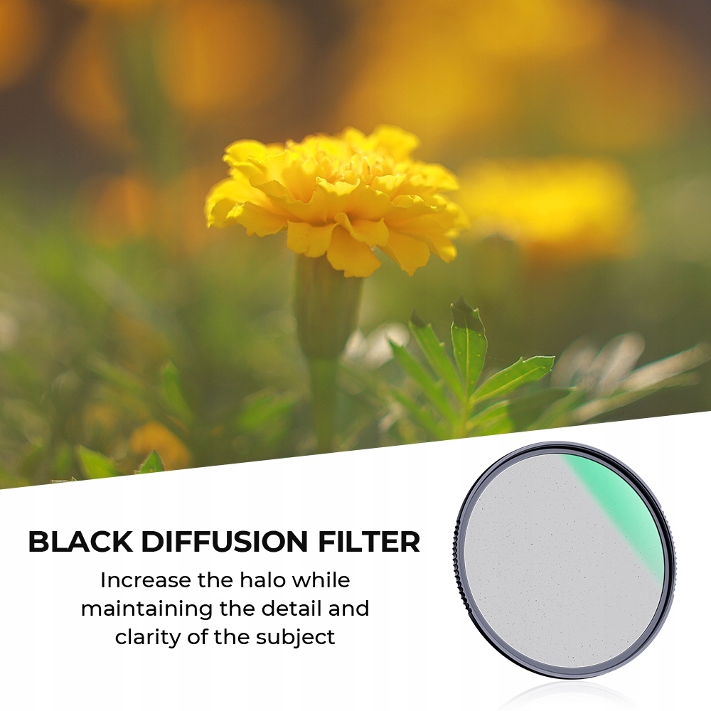 Filtr efektowy K&F Concept Black Diffusion 1 77mm Model Black Diffusion 1