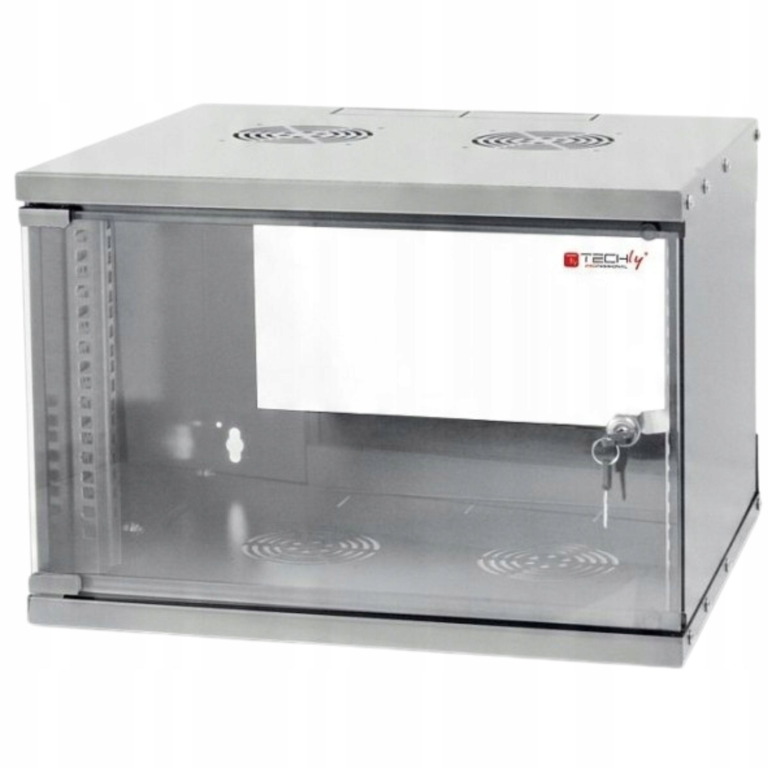 Szafa wisząca TechlyPro Eco 19" 6U/320 zmontowana, szara