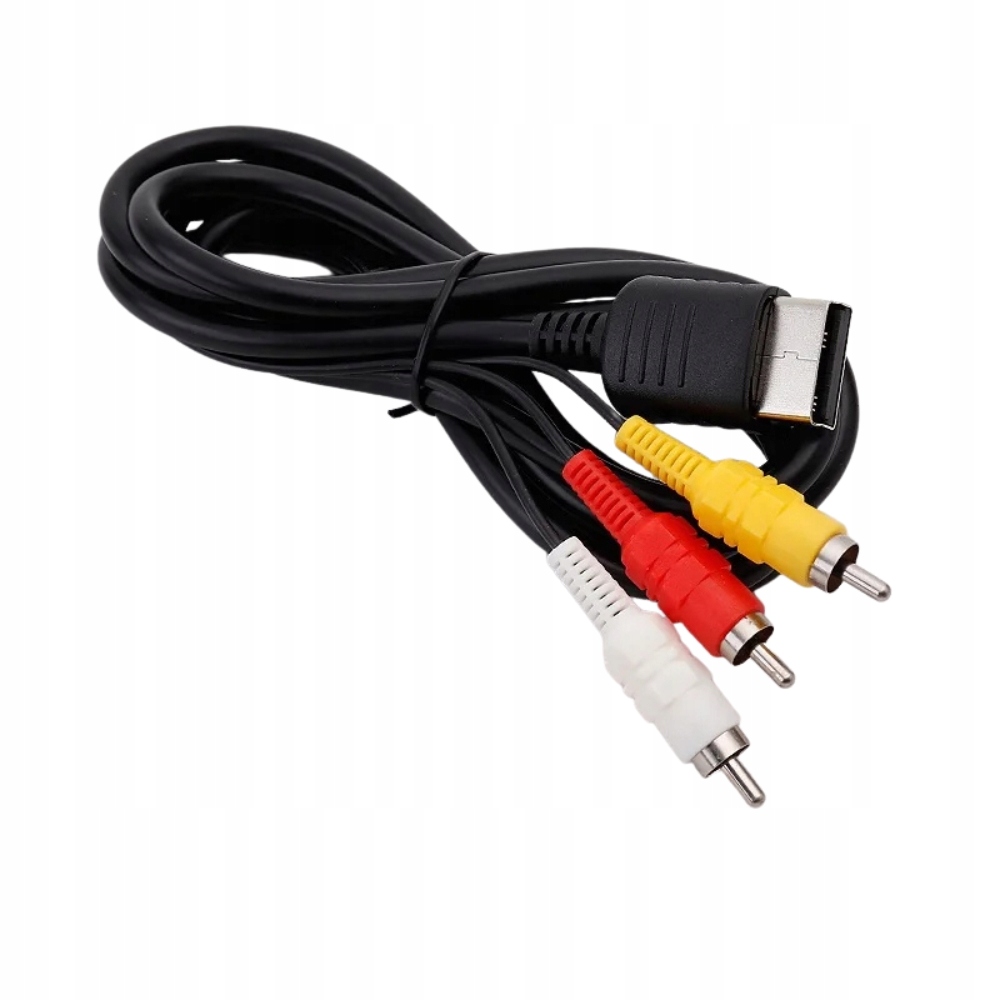 Kabel przewód TV kompozyt AV 3x RCA do konsoli Sega Dreamcast HD dźwięk