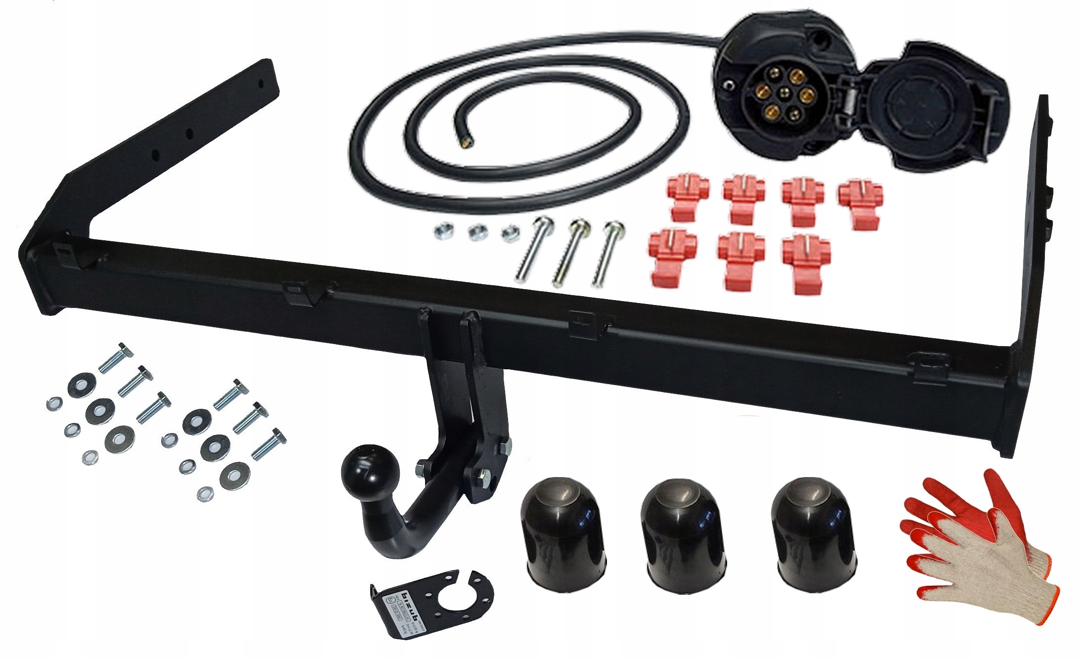 AUTO HAK HOLOWNICZY+WIĄZKA +GNIAZDO do FORD GALAXY 2000-2006 MK2+1 I+II FL Rodzaj kuli Odkręcana