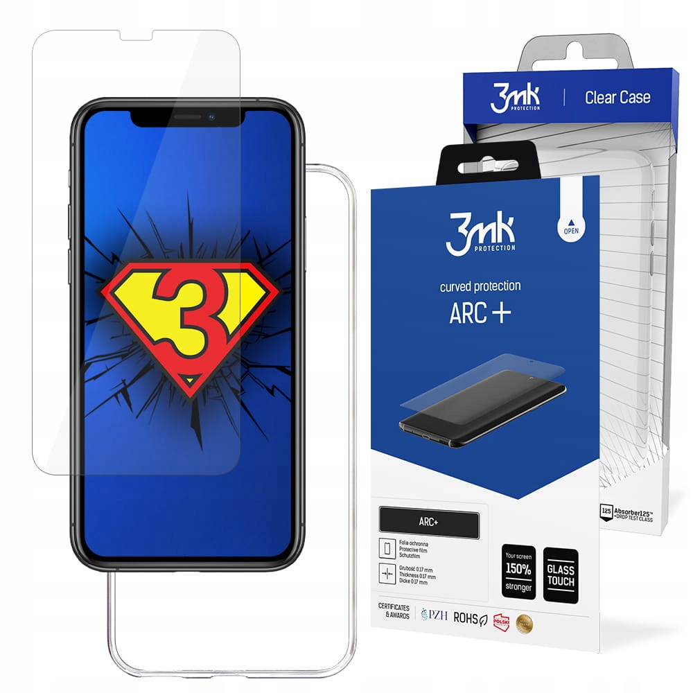 

Etui Clear Case 3mk + Folia na ekran iPhone 11 Pro