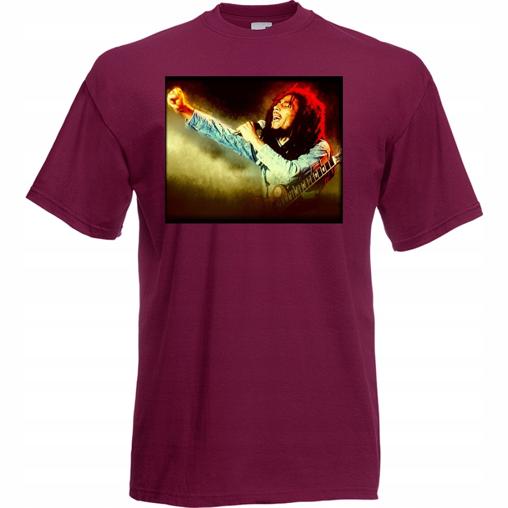 

Koszulka z nadrukiem reggae Bob Marley rasta L