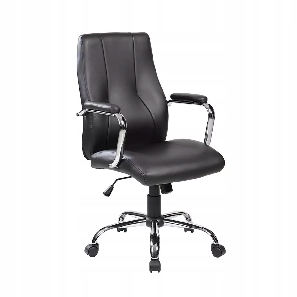 Kancelárska stolička Rocada 988V22, čierna, imitácia kože, podrúčky
