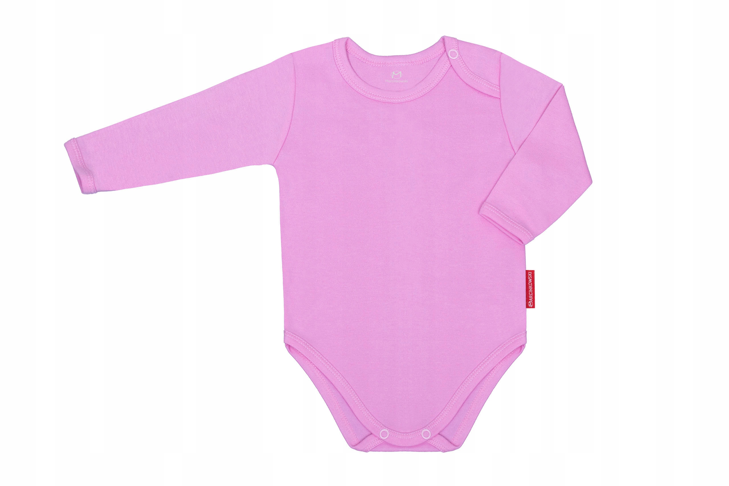 

Body Długi Rękaw 68 CM 100% Bawełna Gładkie Szary