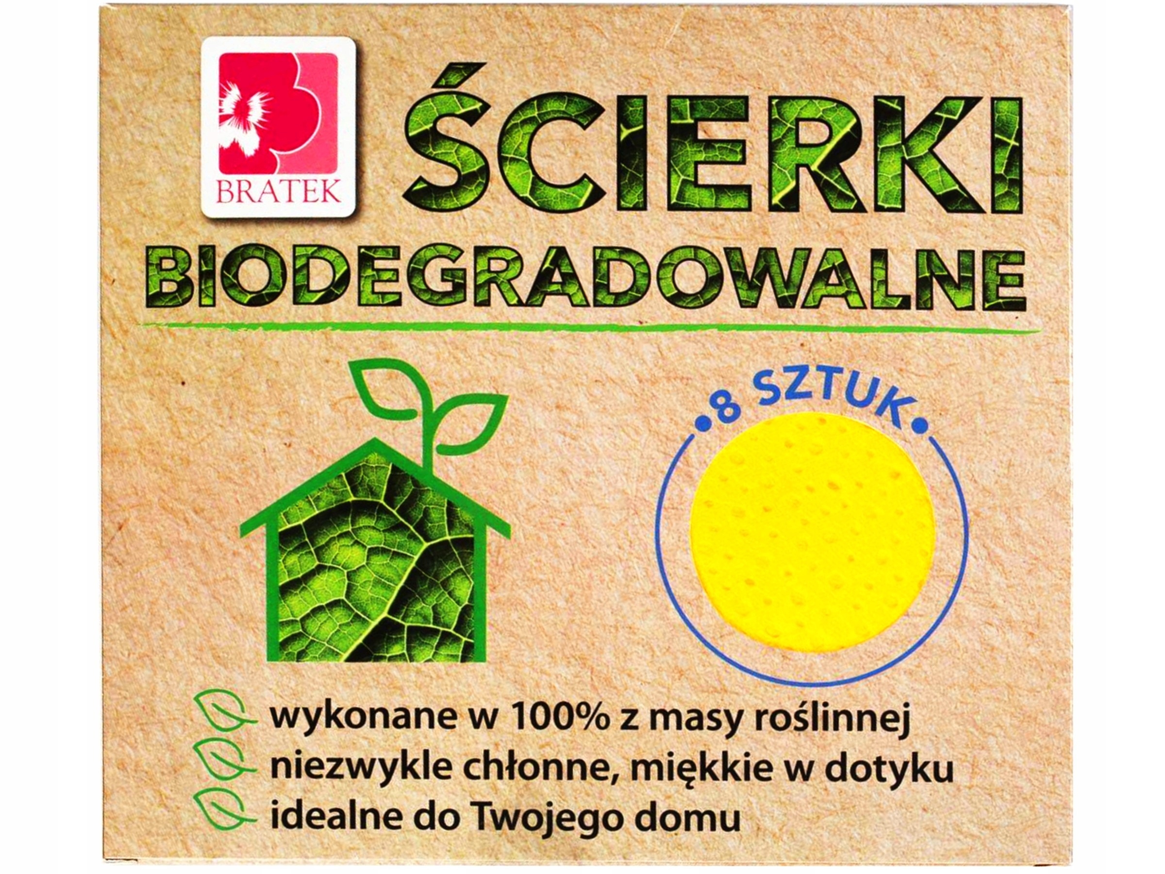 

Ścierka Ścierki Biodegradowalne 8 Sztuk Eko Bratek